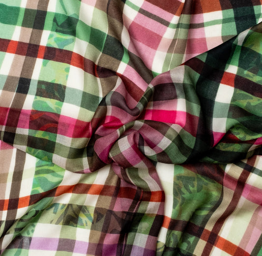 Lilja wool scarf - green