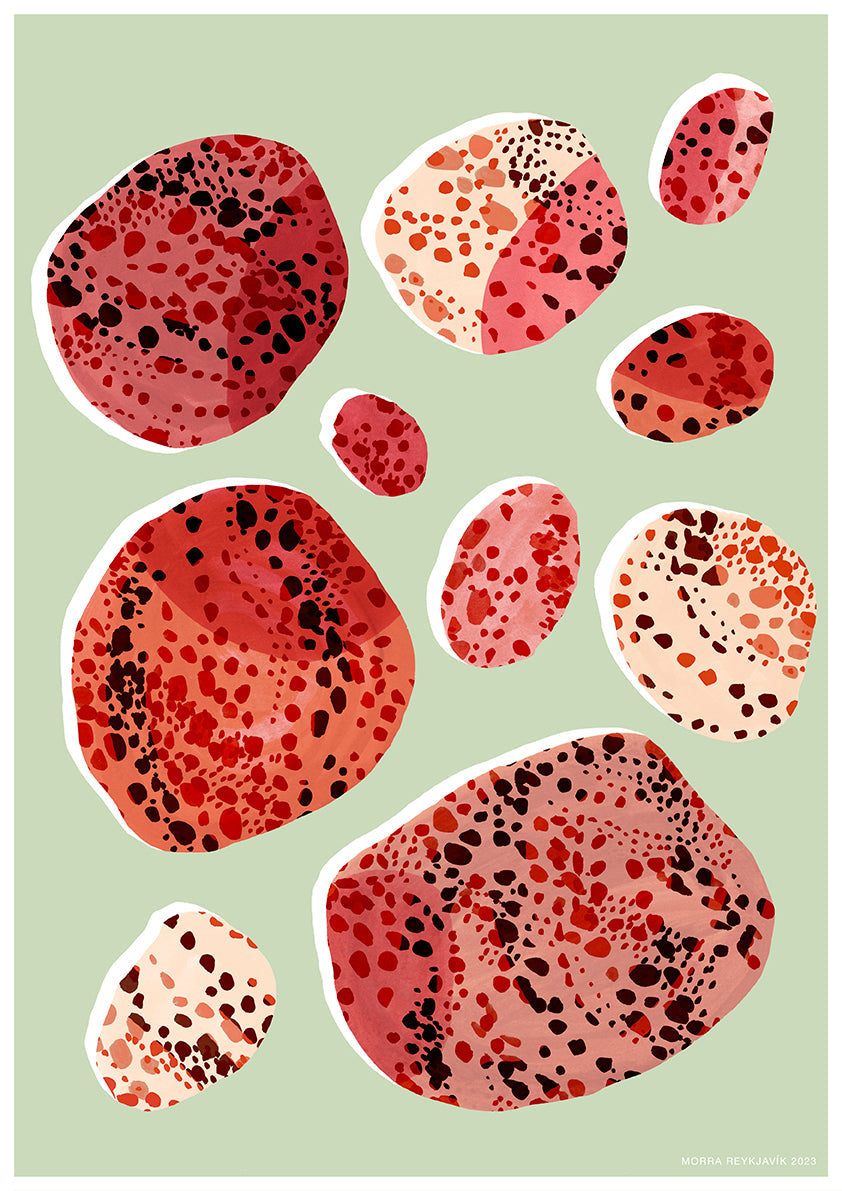 Beach Pebbles - A4 Print