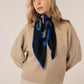 KOLKA black silk scarf