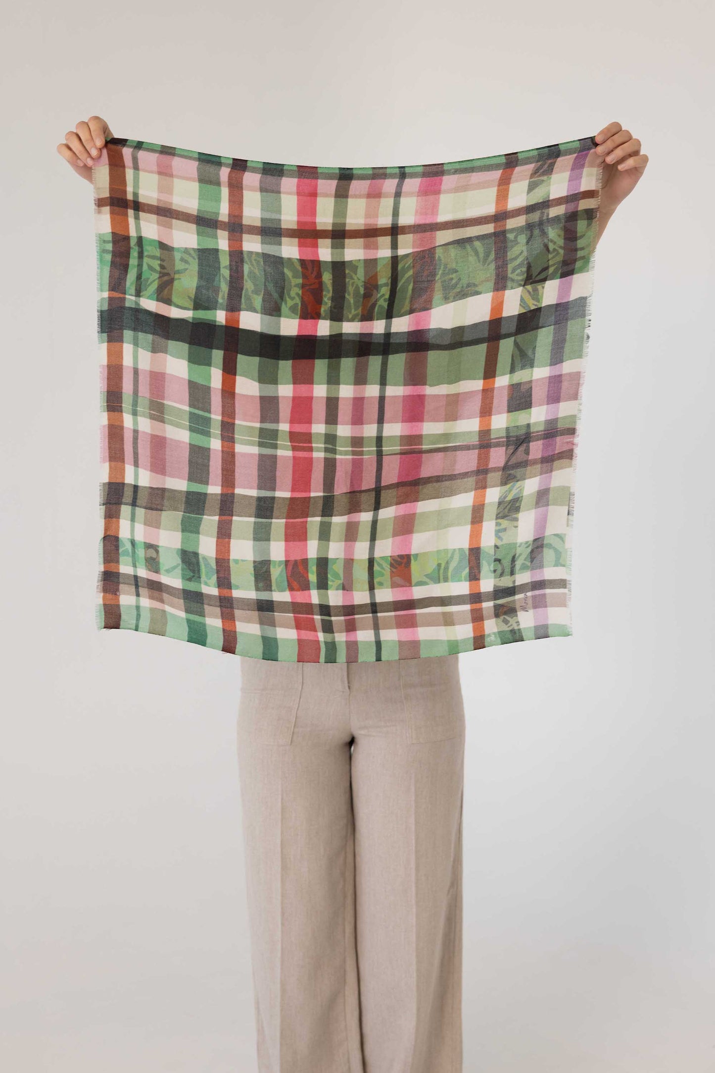 LILJA wool scarf - green